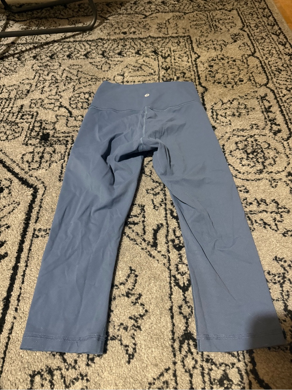 Lululemon Wunder Under Crop Leggings Blue